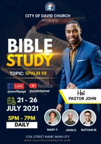 Bible study A4 template