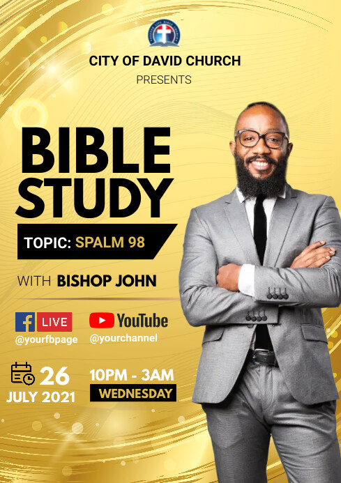 Bible study A4 template