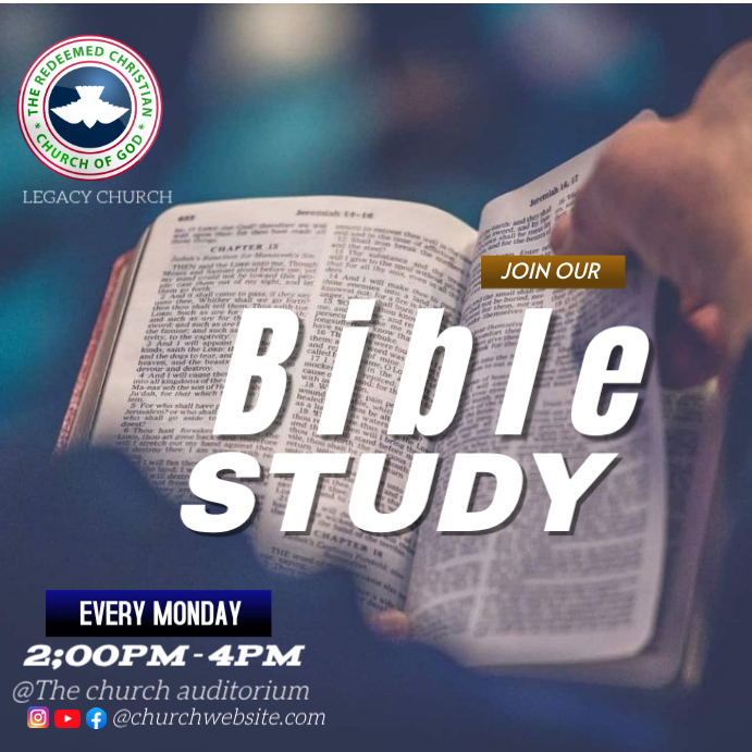 Plantilla de Morado Bible Study Instagram Ad | PosterMyWall