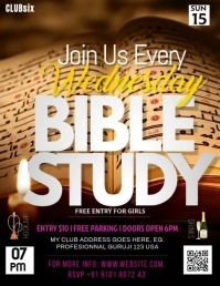 Bible Study Pamflet (Letter AS) template