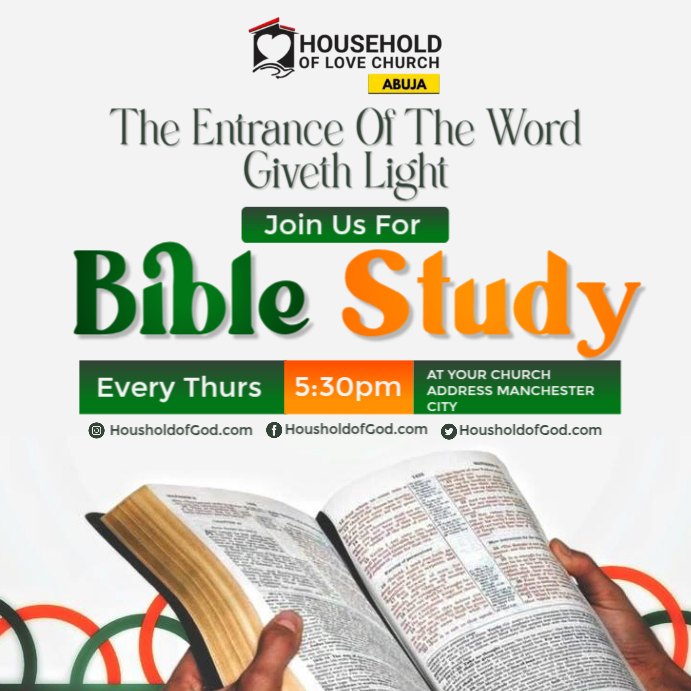 BIBLE STUDY Template | PosterMyWall