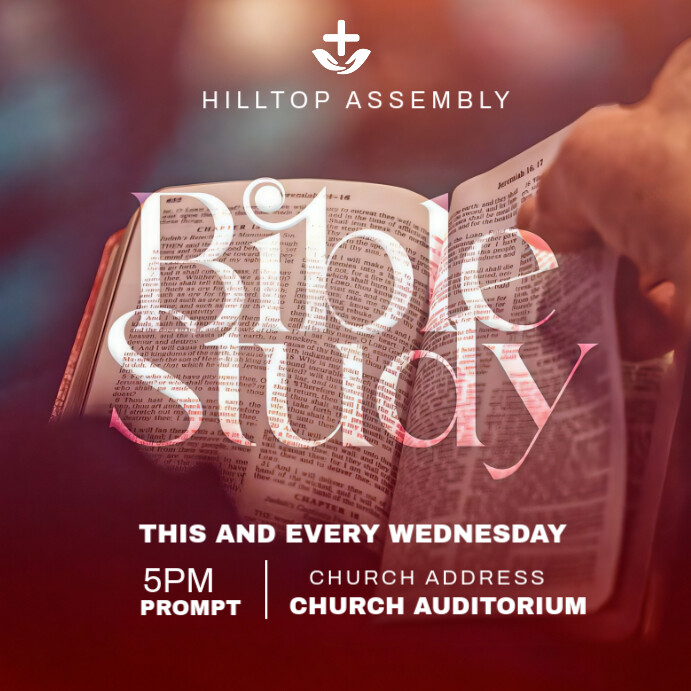 Bible study Instagram Post template