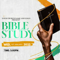 Bible study Сообщение Instagram template