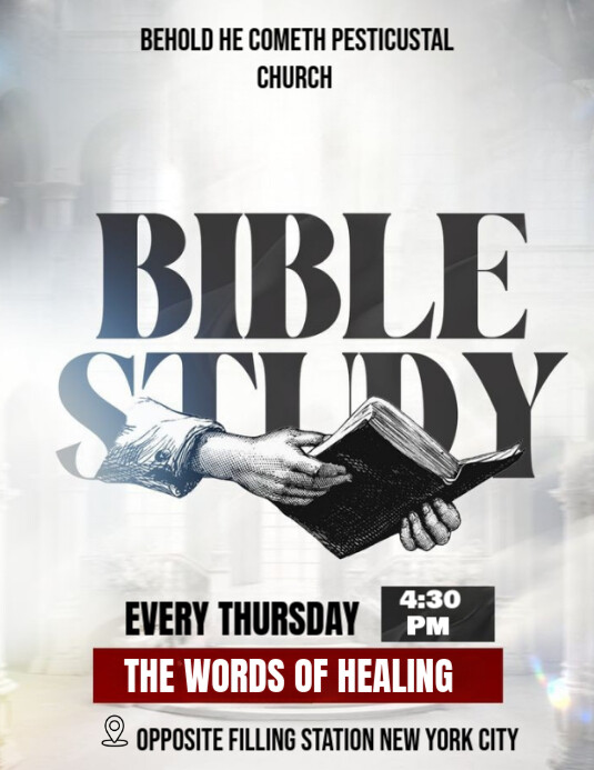 Bible study Flyer (US Letter) template