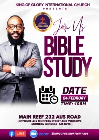 Bible study A4 template