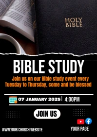 Bible study A2 template