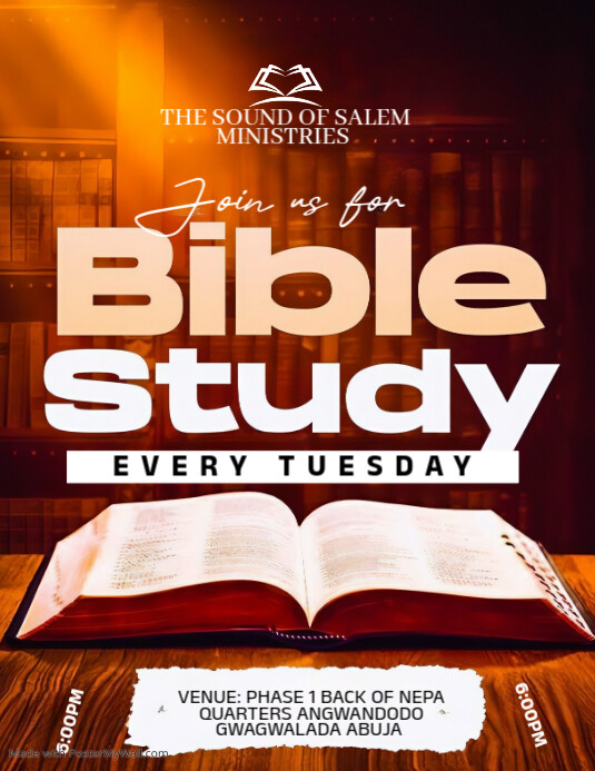 Bbdbd Copy of Bible study | PosterMyWall