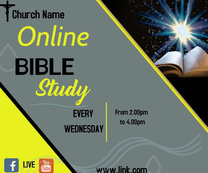 bible study Rettangolo medio template