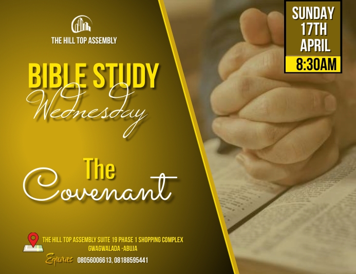 Bible study Folheto (US Letter) template