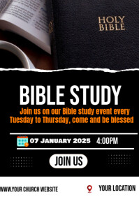 Bible study A1 template