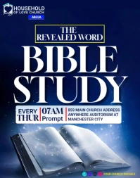 BIBLE STUDY Poster/Wallboard template