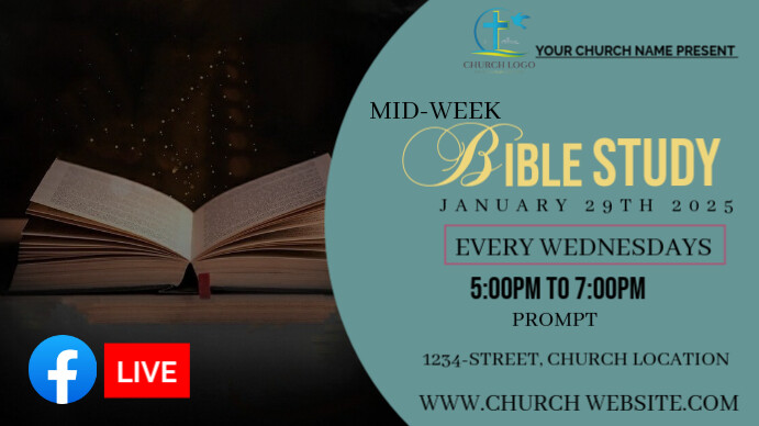 Bible study Template | PosterMyWall