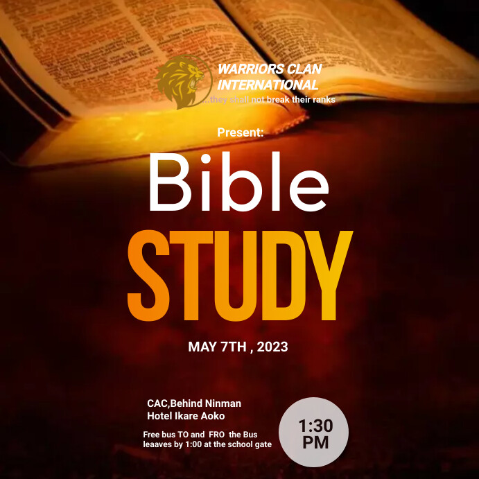 bible study Template PosterMyWall
