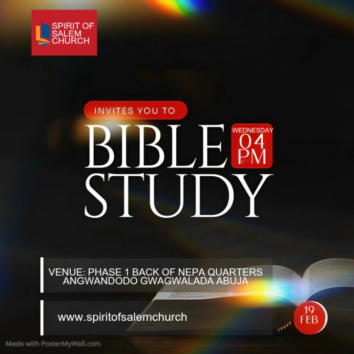 Bible study Template | PosterMyWall
