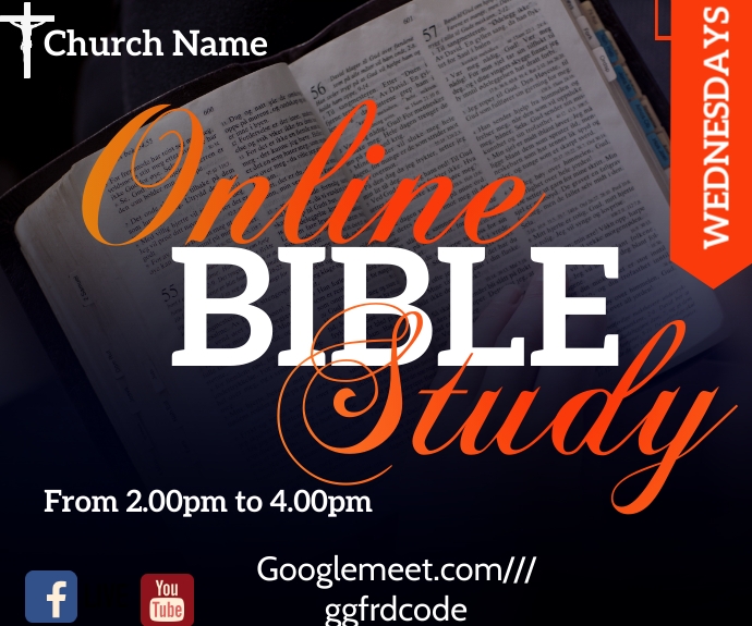 bible study Retângulo médio template