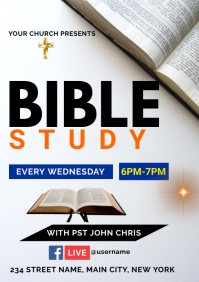 Bible study A5 template
