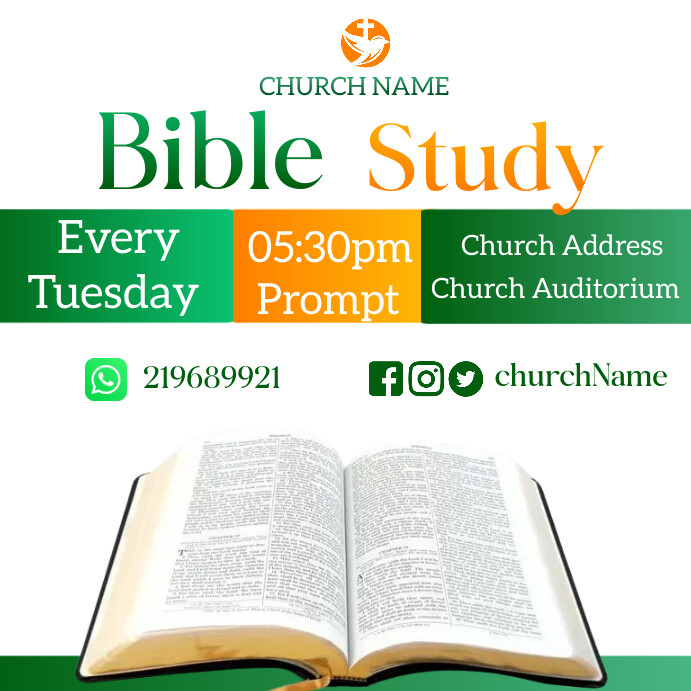 Bible study Template | PosterMyWall