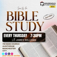 Bible study Instagram-bericht template