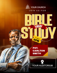 Bible study Flyer (US Letter) template