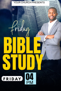 bible study Poster template