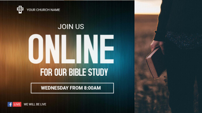 Bible study delt Facebook-billede template