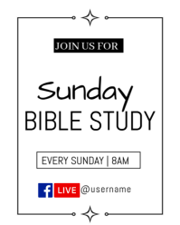 Bible study Instagram Portrait template