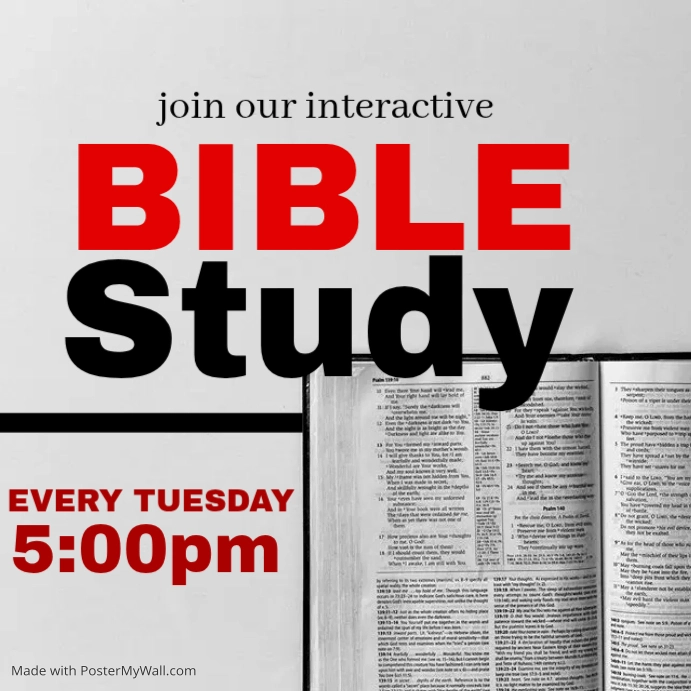 Bible study Template | PosterMyWall
