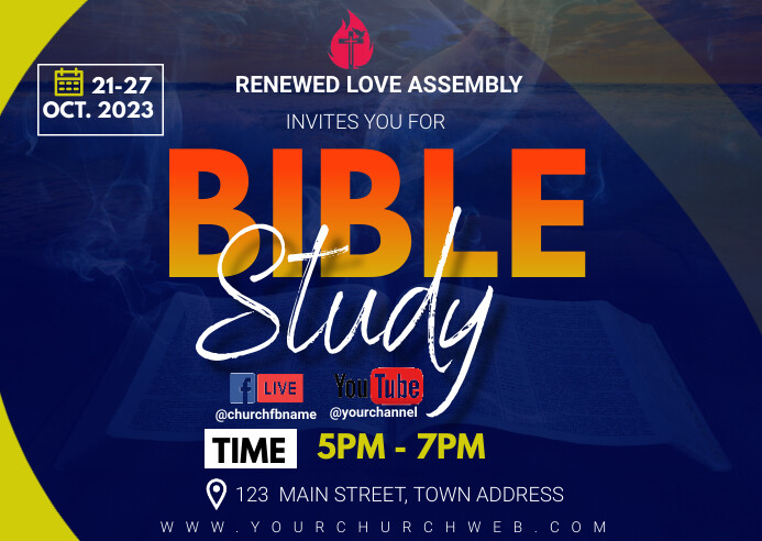 Bible study Template | PosterMyWall