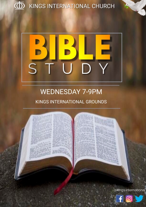 Bible Study A3 template