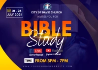 Bible study Postcard template
