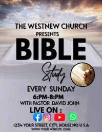 Bible study Volante (Carta US) template