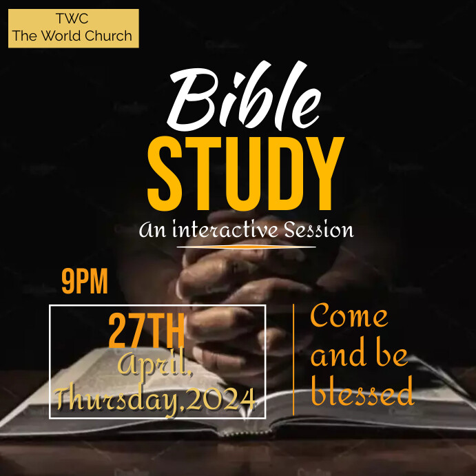 Bible study Square (1:1) template