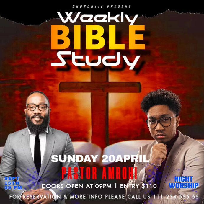 bible study Wpis na Instagrama template