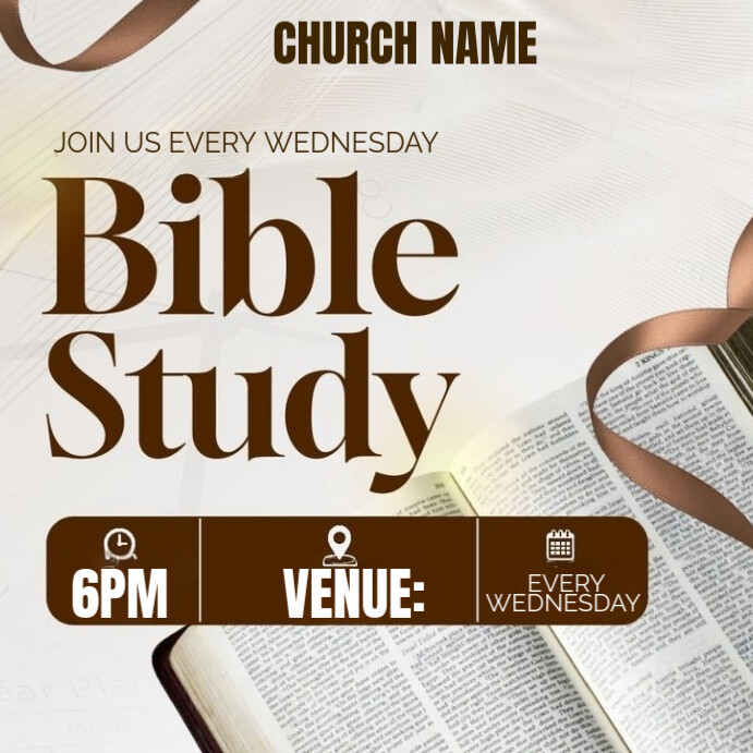 Bible study Pos Instagram template
