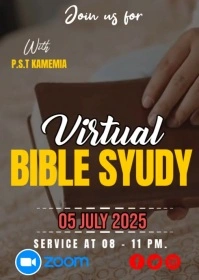 bible study A6 template