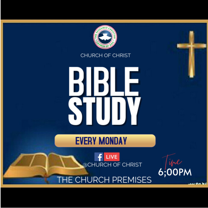 BIBLE STUDY Wpis na Instagrama template