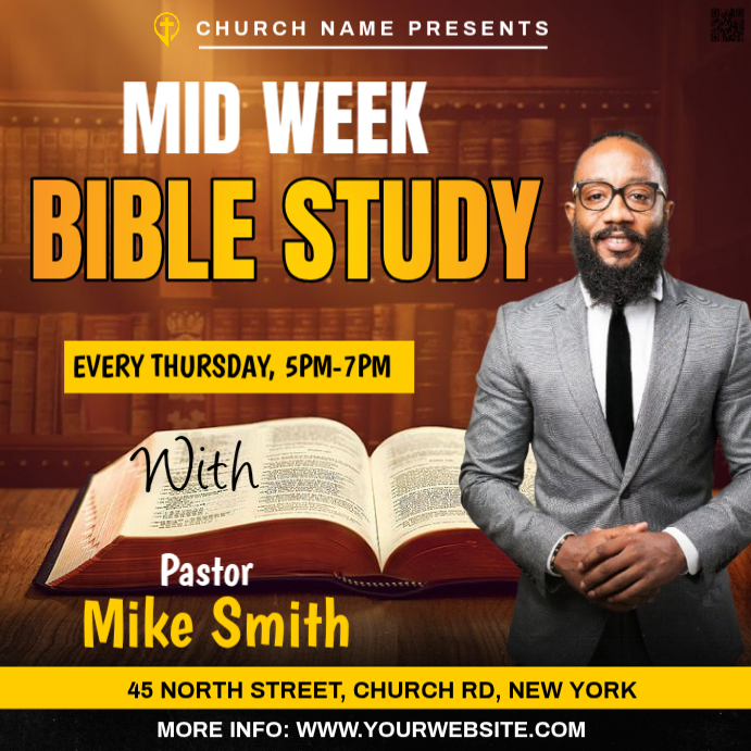 Plantilla de Bible study | PosterMyWall