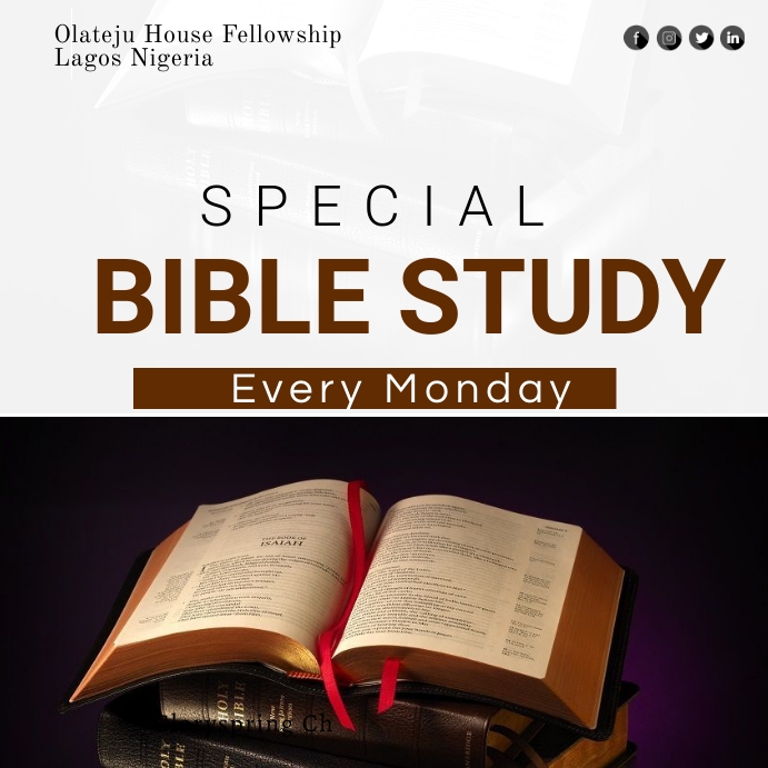 Bible Study  Design Templates Instagram Post