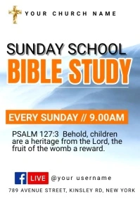bible study designs A4 template