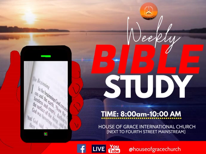 bible study digital display template | PosterMyWall