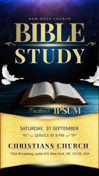Bible Study Display Ekran reklamowy (9:16) template