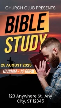 Bible Study Event Instagram Reel template