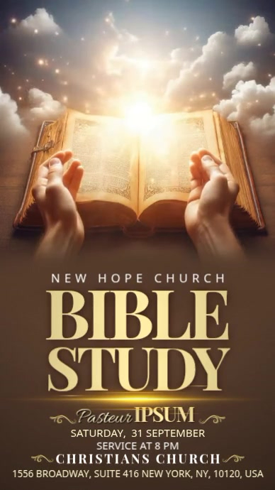 Bible Study Event Template | PosterMyWall