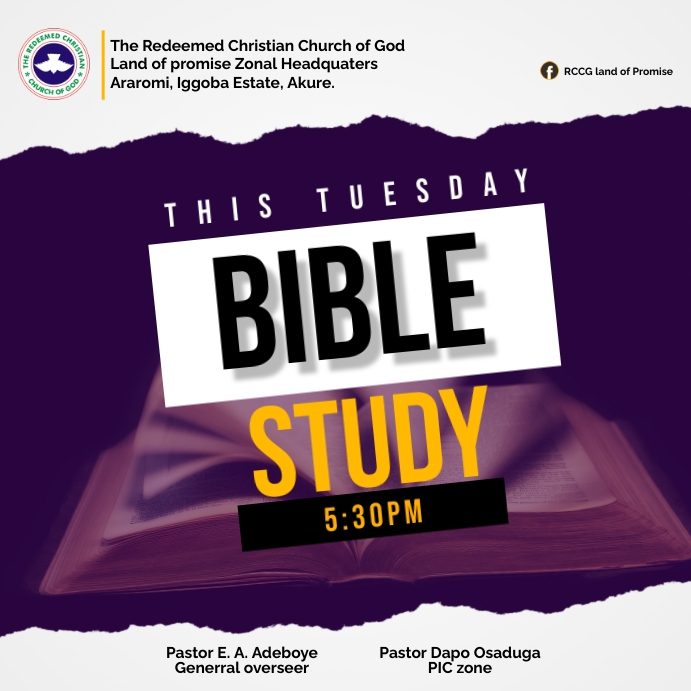 Bible Study Flyer (28) Instagram Plasing template