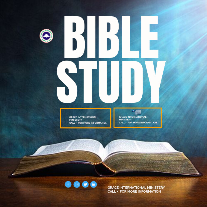 Bible Study Flyer Template PosterMyWall