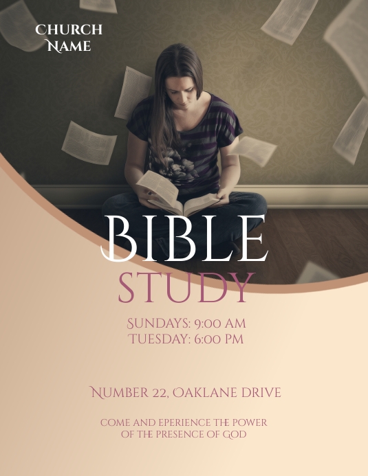 Bible Study Flyer Template Free Ablebionics