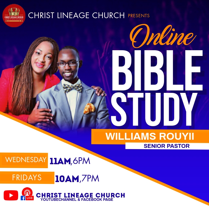 Bible Study Flyer Template PosterMyWall