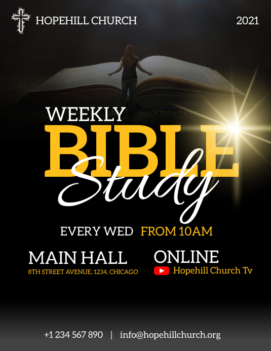 bible study flyer Template PosterMyWall