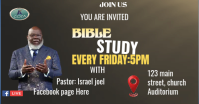 Bible study flyer โฆษณาบน Facebook template