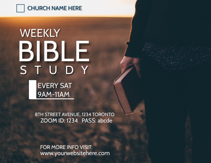 bible study flyer Template PosterMyWall